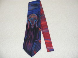 Ralph Marlin Men&#39;s 1994 Edvard Munch &quot;The Scream&quot; Tie Tie Guc - £19.76 GBP