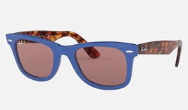  Rayban Wayfarer RB2140F Polarized Sunglasses Blue Tortoise   - £139.45 GBP