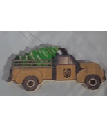 Las Vegas Golden Knights Christmas Tree Ornament Wood Truck Ornament - $11.29