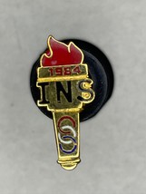 Olympic Summer Games Lapel Pin Los Angeles 1984 Immigration Service INS - $11.88