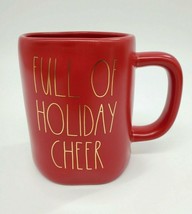 Rae Dunn Full Of Holiday Cheer Coffee Mug Red By Magenta Matte Christmas New - £10.23 GBP