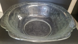 Indiana Glass NEW Recollection Serving Bowl Scroll Design 9 1/2&quot; Crystal - £7.56 GBP