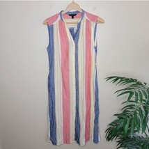 Banana Republic Factory | Linen Blend Striped Sleeveless Dress, womens size 2 - £18.35 GBP