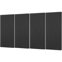 4 PCS Acoustic Wall Panels 2 in Thick 23.6 x 11.8 in Self-adhesive Black - $2,397.84 MXN