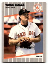 1989 Fleer #81 Wade Boggs    Boston Red Sox Baseball Cards NM Near Mint ID:60733 - £1.90 GBP