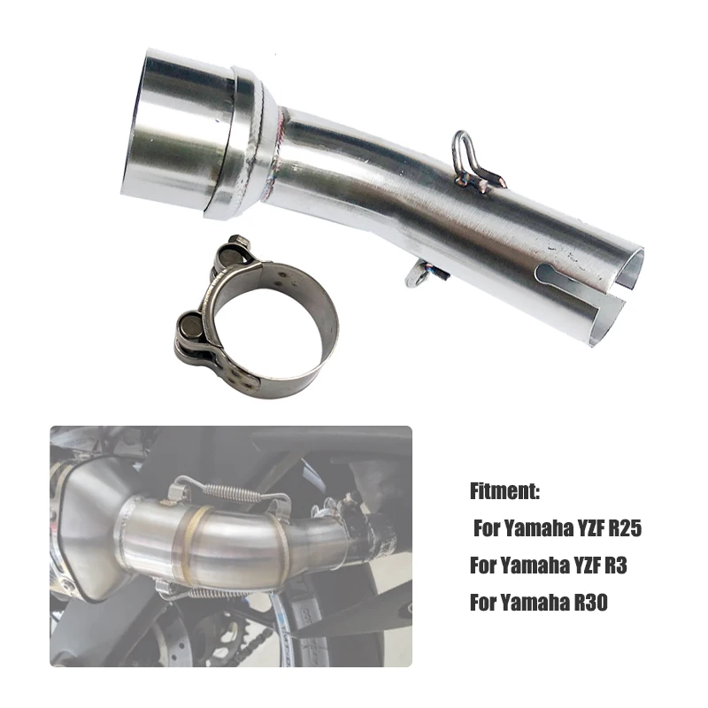   YZF R25 R30 R3 2014-2019 2018 Motorcycle Motorbike  Factory Exhaust Mid Connec - £483.94 GBP