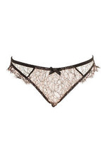 AGENT PROVOCATEUR Femmes Slip Lingerie Luxe Élégante Culotte Noire Taille S - £43.99 GBP