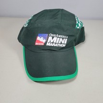 One America Mini Marathon 500 Festival Green Adjustable Runner Hat Cap Indy - $14.90
