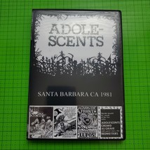 ADOLESCENTS LIVE SANTA BARBARA  CA  1981 DVD - £10.39 GBP