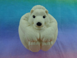 Vintage 1998 Kentucky Fried Chicken KFC White Polar Bear Ball Toy Figure - HTF - £7.39 GBP