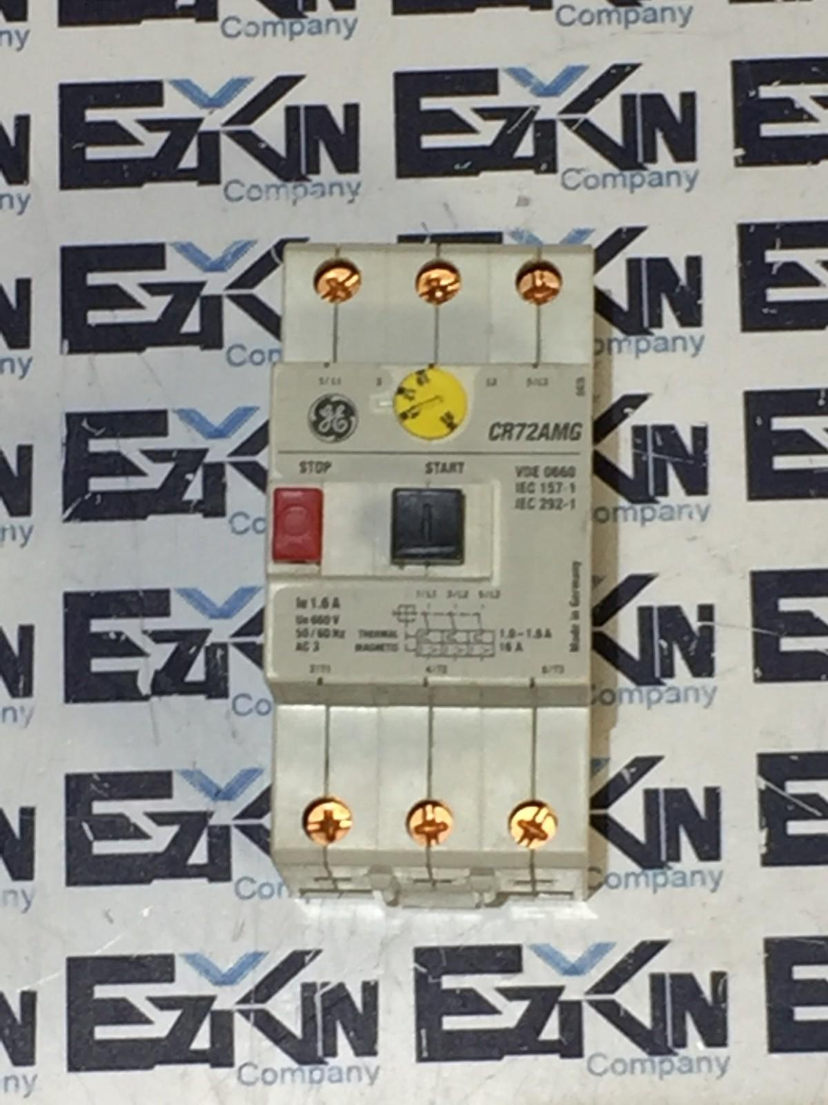 GENERAL ELECTRIC CR72AMG MANUAL MOTOR CONTROL STARTER 1.0-1.6A  - $39.00