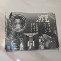 Canon A-1 Camera Manual Original Instruction Guide Book 70&#39;s - $166.61 MXN