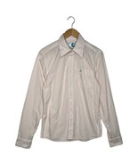 VTG Hollister Shirt Mens Medium Striped White Pink Button Up Logo Long S... - $24.35 CAD