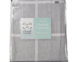 Cloud Company Gavin Shower Curtain Cotton 72x72in Grey - £26.72 GBP