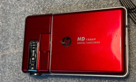 Hp V-5040 Digital Camcorder -HD1080P -RED -USED - £40.26 GBP