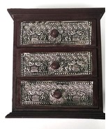 Handcarved Thai Wooden Chest - Traditional Teak Storage Box with Ornate ... - $1,017.42 MXN
