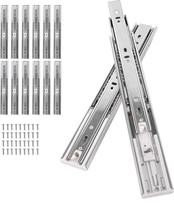 6 PAIRS of Soft Close 20” Cabinet Drawer Slides, Full Extension - $49.15