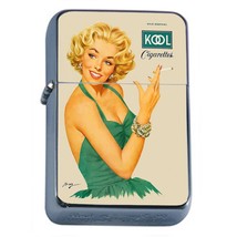 Vintage Pinup ILLUSTARTION Smoking Ad Oil Lighter - $14.80