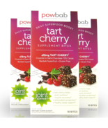 powbab Tart Cherry Bites, Crunchy Organic Dark Chocolate Healthy Snacks ... - £16.32 GBP