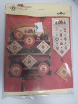 HOME ON CHRISTMAS Cross &#39;N Patch Cross Stitch Pattern 1987  - £9.31 GBP