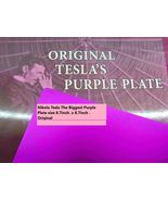 Nikola Tesla The Biggest Purple Plate size 8.7inch. x 8.7inch . Original... - £61.59 GBP