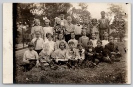 RPPC Integrated School Class Black African American Girl Real Photo Post... - $19.95