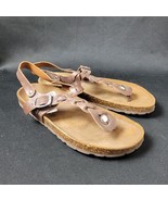 A. Giannetti Italy Brown Leather Braided Women&#39;s Sandals Women&#39;s 10 Mini... - $32.40 CAD