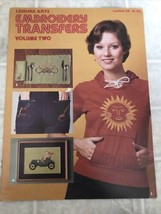 Embroidery Transfers Vol 2 Leisure Arts 48 1975 Dragon Tepee Roadrunner ... - $12.19