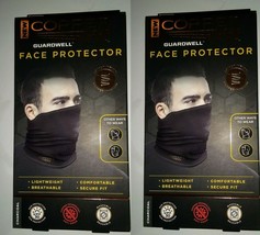 2 x Face Mask Copper Fit Guardwell Neck Gaiter Charcoal Grey adult one size(2pk) - £15.86 GBP