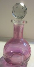 Art deco amethyst etched perfume bottle - £22.38 GBP