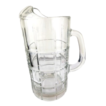 Vintage Anchor Hocking Tartan Heavyweight 50 Oz Pitcher Ice Lip - £16.82 GBP