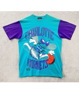Vintage Charlotte Hornets T Shirt XL Magic Johnson Ts Made In USA Single... - $37.62