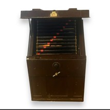 Antique McCaskey Register Credit File System Cabinet Car Dealership W/ R... - $186.65