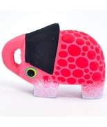 Handmade Alebrijes Oaxacan Wood Carved Folk Art Elephant Magnet - £3.94 GBP