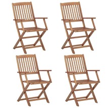 Outdoor Garden Patio Wooden Set Of 2 4 6 8 Foldable Wooden Chairs Seats ... - £90.07 GBP+