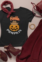 Awesome Autumn Cute Jack O Lantern Shirt Hello Pumpkin Halloween T-Shirt - £17.29 GBP+