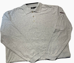 AKWA Men’s Long Sleeve Shirt Gray Made In USA Cotton XL - £8.75 GBP