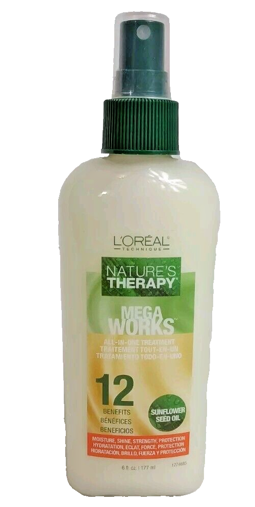 Loreal Mega Works All In One Treatment Spray Natures Therapy 6 Oz. - £14.99 GBP