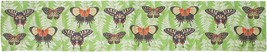 Tapestry Table Runner 13 x 72in Butterfly Ferns Made in the USA - $14.84