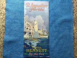 Vintage 1930s Brochure From HOTEL BENNETT In St. Augustine,  Florida. Rare! - £38.18 GBP