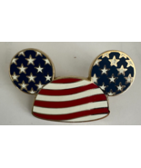 Mickey Mouse Stars Stripes Ear Hat American Flag Patriotic Disney Pin 46957 - $11.87