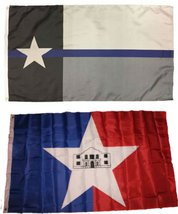 3x5 3&#39;x5&#39; Wholesale State of Texas Police Blue &amp; City of San Antonio Flag Combo - £7.92 GBP