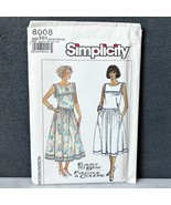 Vintage 1980s Simplicity Sailor Collar Dress Sewing Pattern 8008 Size 6-... - $12.96 CAD