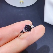 Black moissanite personality design new ring 925 sterling silver 1 carat diamond d vvs1 thumb200