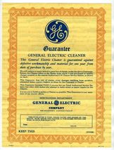 1937 General Electric Cleaner Guarantee Certificates in Envelope - $27.69