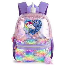 Backpa For Girls 3-6T Holographic Laser Sequins  Children&#39;S  Bags Kids Anti-Lost - £137.72 GBP