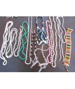 Vintage Asst of Necklaces Choker Beads See Pics Clasp Barrel Lock 12 pc ... - €8,49 EUR