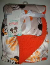 Disney Baby Throw Mircomink Sherpa Blanket 30 x 40&quot; Mickey Mouse Halloween - £19.83 GBP
