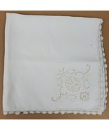 Vintage Farmhouse Lace And Cutouts 22x21 Inch Table Cloth Runner - $205.92 MXN