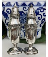 Vintage La France Reg USA Silver plated Salt And Pepper Shaker Set  - $31.20 CAD